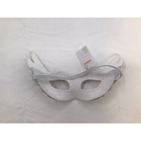 Claire’s Angel Masquerade Mask Silver White Gold Glitter Halloween Cos Play