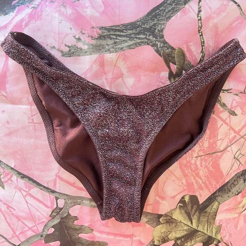 Triangl bikini bottoms sparkly brown