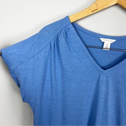 Caslon NWT  Organic Cotton Blue T-shirt Basic Top Size XXS