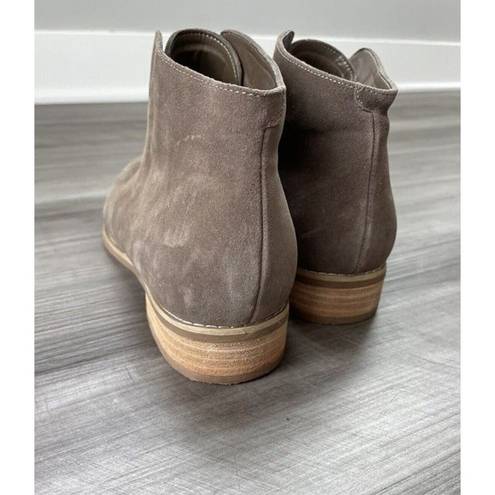 Blondo  Verona Leather Suede Waterproof Booties Size 7 Taupe Boots Shoes B3452