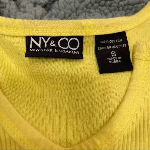 Ny&co yellow crop top / S / Excellent condition