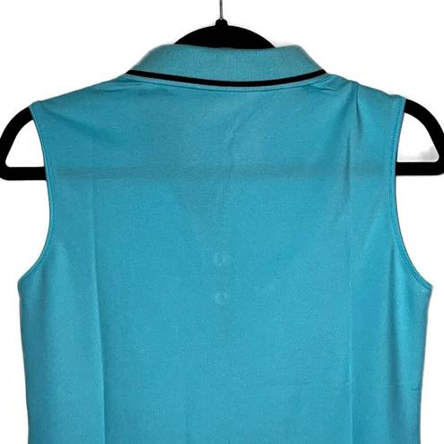 Polo Mofiz Women Collared  Tank Top, Tennis, Golf Shirt Sleeveless Blue XS NWT