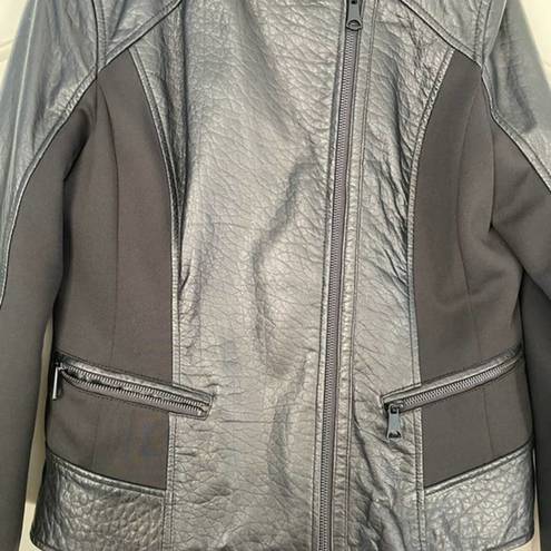 Marc New York 𝅺 Leather Asymmetrical Moto Jacket - M