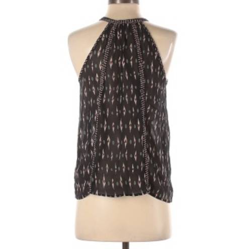 Joie  Tribal Print Ikat Sleeveless Silk Tank Top