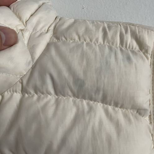 Patagonia  Size S Womens Cream Ivory Full Zip Vest Puffer Sleeveless