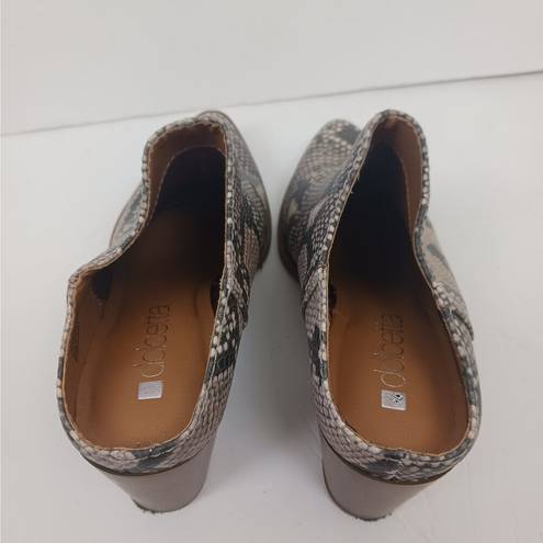 Dolcetta Dolce Vita  Animal Print Mules Size 6.5M Snake Print Python Slip On Rory