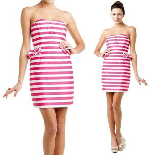 Lilly Pulitzer  Maybell Short Stripe Strapless Dress NEW