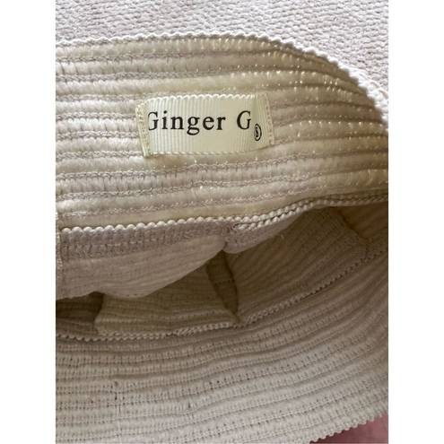 Ginger G  Womens Mini Skirt Sequin Pleated Cream Size 12