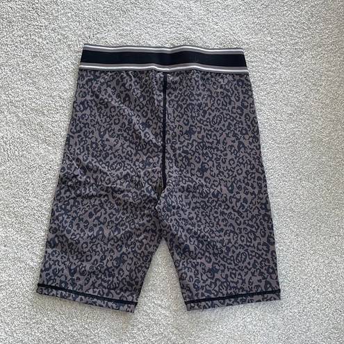 Kittenish  Leopard Print Spandex Bike Shorts