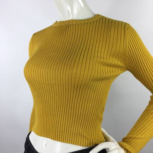 SEEK the Label  Ribbed Long Sleeve Top Size M