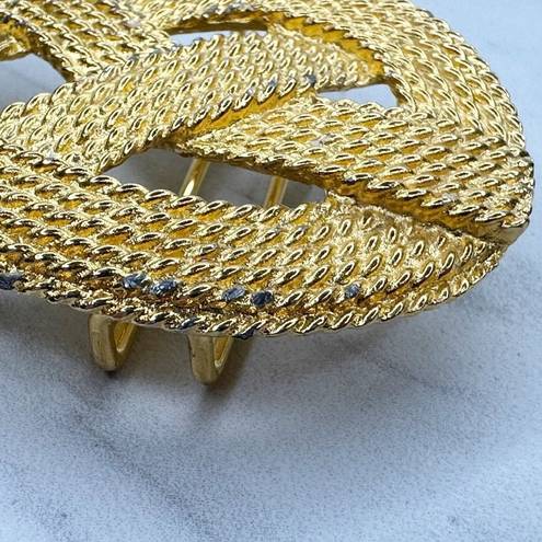 infinity Vintage  Knot Gold Tone Belt Buckle Piece