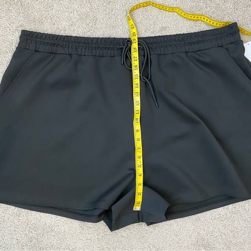 Good American  Scuba Drawstring Shorts Black 8 equals 5X