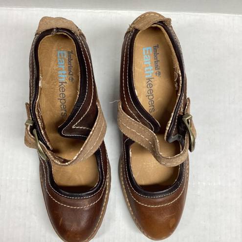 Timberland Earthkeepers Chauncey Mary Jane heels Brown Size  7.5