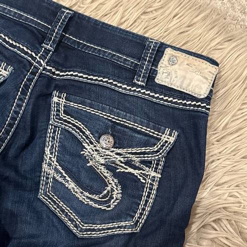 Silver Jeans Silver suki flap crop jeans size 30