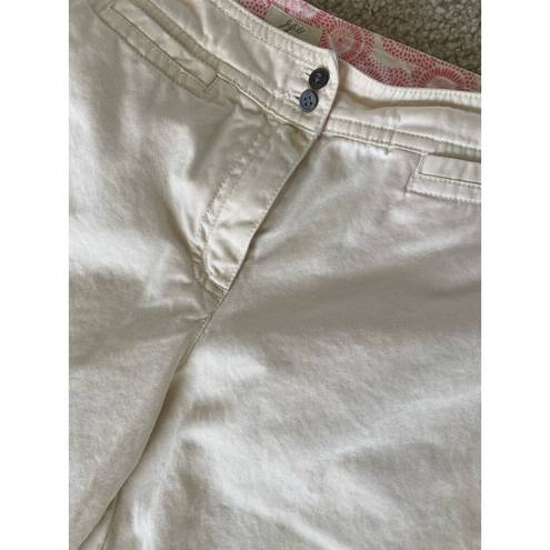 J.Jill  Beige Chino Cuffed Wide Leg Trouser Pants size 6