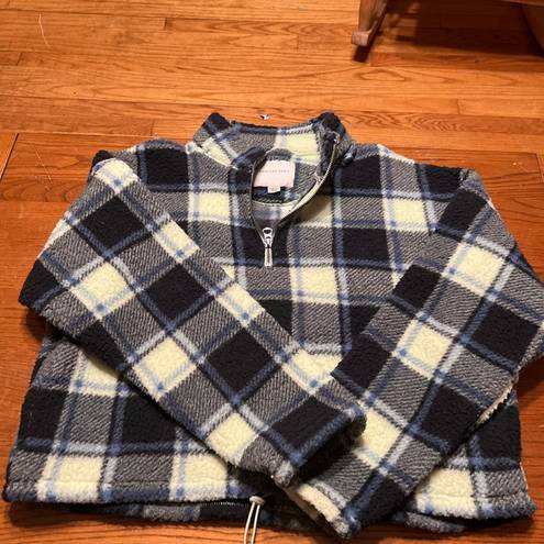 American Eagle  fleece plaid jacket size small