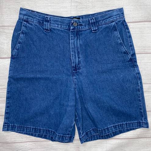 Riders By Lee casuals 100% cotton classic denim jean shorts blue sz 8 women