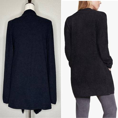 Barefoot Dreams  Cozychic Lite Black Open Front Cardigan