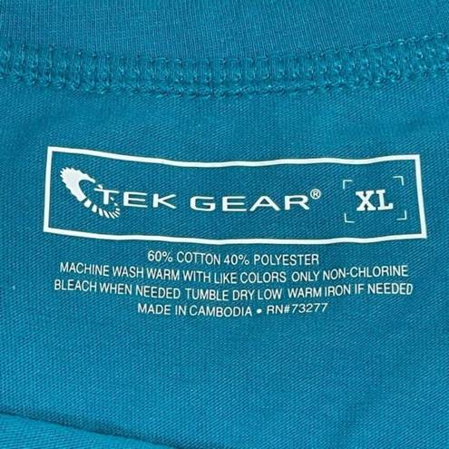Tek Gear  Blue Slightly Fitted Scoop Neck Athletic Tee Size XL