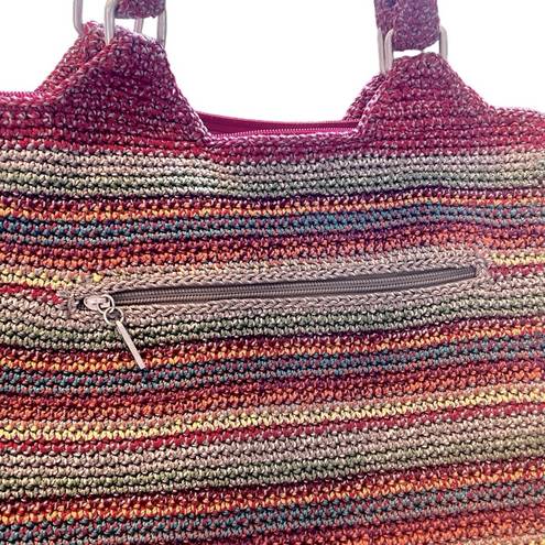 The Sak  Cambria crochet tote with interior and exterior pockets