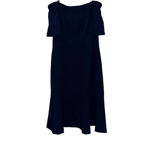 Vince Camuto  Off The Shoulder Navy Dress Size 8