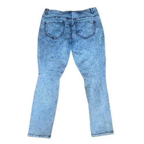 Delia's Delia’s acid wash distressed skinny jeans