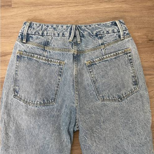 Good American  Good '90s Duster Crop Straight Leg Jeans Size 2/26