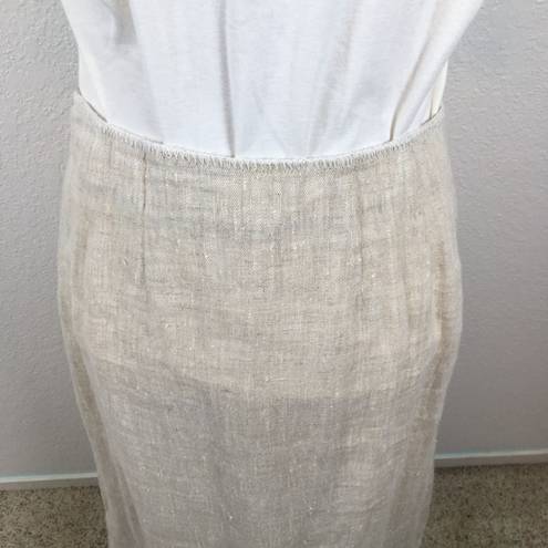 Harvé Benard Harve Bernard 100% linen skirt 8