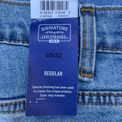 Levi Strauss & CO. Brand New Signature by Levi Strauss Gold Blue Denim Jean Pants