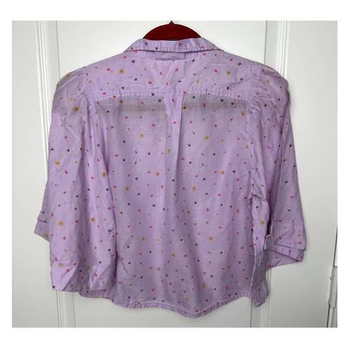 Anthropologie Maeve Small Purple Blouse