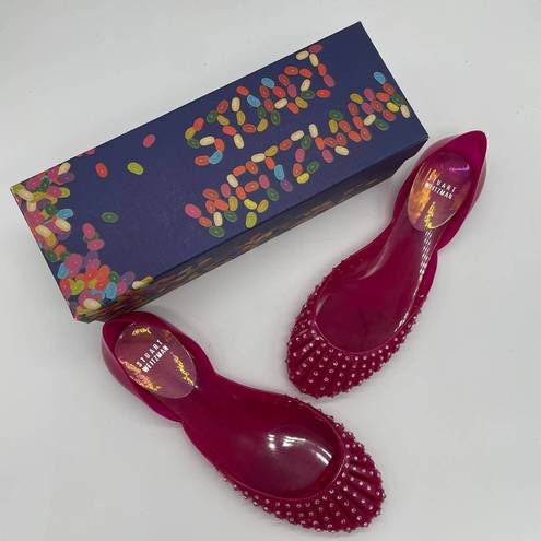 Stuart Weitzman Jealous  Jelly d'Orsay Flat - Raspberry - 38