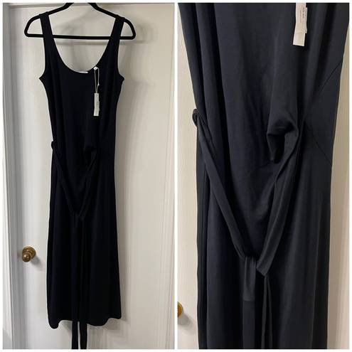 Vince Black Pima Cotton Sleeveless Dress Size Medium