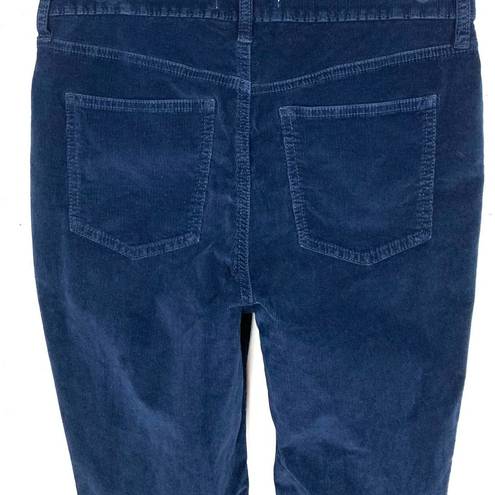 We The Free  High Rise Skinny Raw Hem Corduroy Jeans Navy Size 30