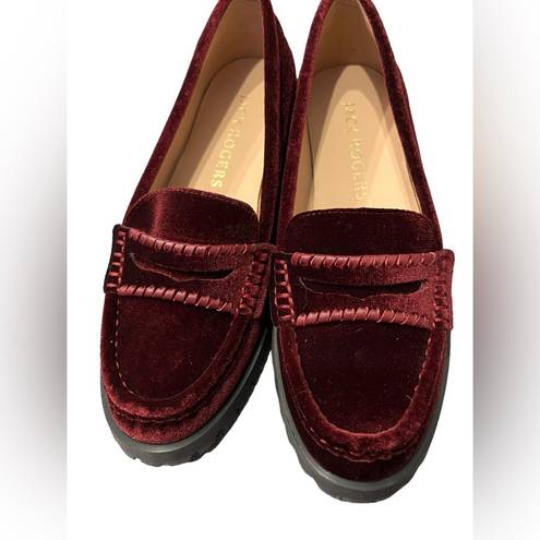 Jack Rogers Jack Rodgers Burgundy Tabby Loafer Size 6 NIB