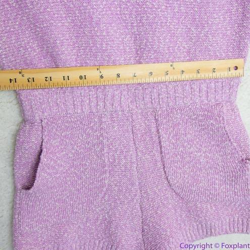 Free People NEW  100% cotton Declan Romper Sweater Set purple, size S