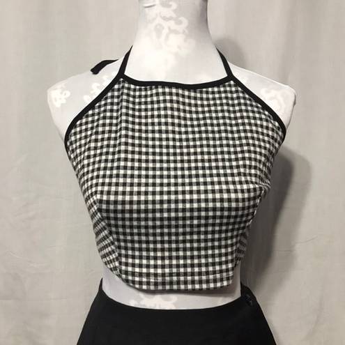 Brooklyn Karma Gingham tank crop top by  large L