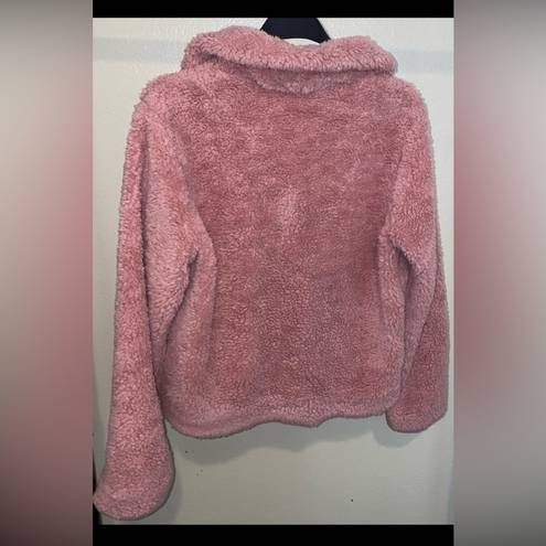 Paige NWOT  Kahlo Pink Blush Fuzzy Fleece Zip-Up Jacket size XS