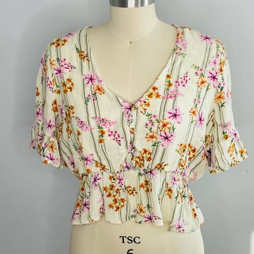 Lost + Wander Floral Bloom Baby Blouse- Size Medium