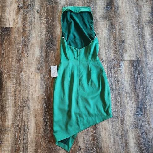 Elliatt  Camo Dress in Forest Green Halter Open Back NWT Size XS Sleeveless Satin