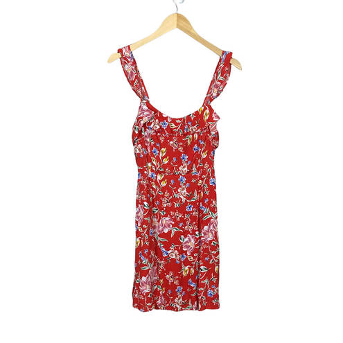 ASTR  the Label Fit and Flare Sleeveless Mini Floral Dress Size Small