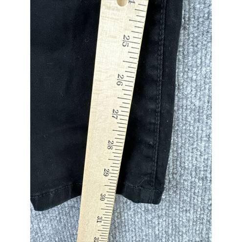 NYDJ NYJD Jeans Women 16 Black Straight Leg Zip Fly Pockets Casual Classic Made USA