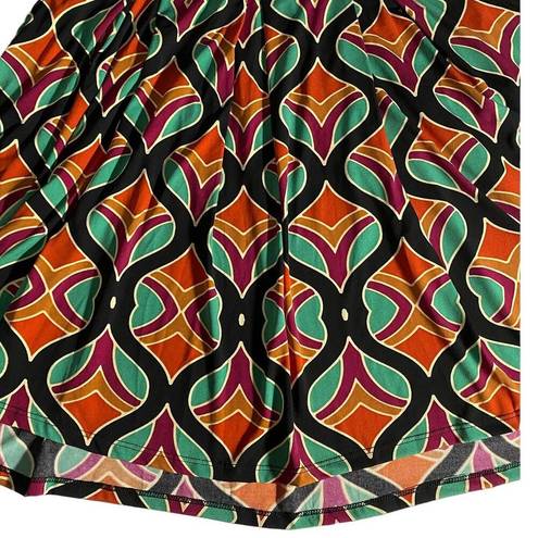 LuLaRoe  Madison Skirt Pleated Skirt Elastic Waist Pockets Boho Style Short L