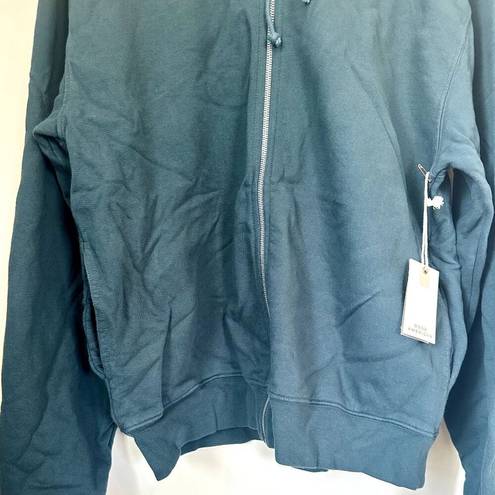 Good American NWT  Blue Oversized Zip Up Hoodie - Size 3 (Large)