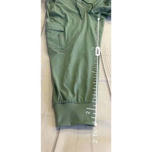 All In Motion  Flex Woven Mid-Rise Cargo Joggers - Green Women's XXL