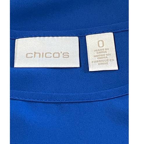 Chico's  Double-Layer Tank Cobalt Blue Size Small