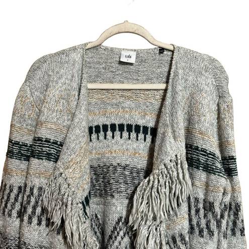 CAbi  Cardigan Womens Style 3701 Small Shetland Fringe Waterfall Tunic Sweater