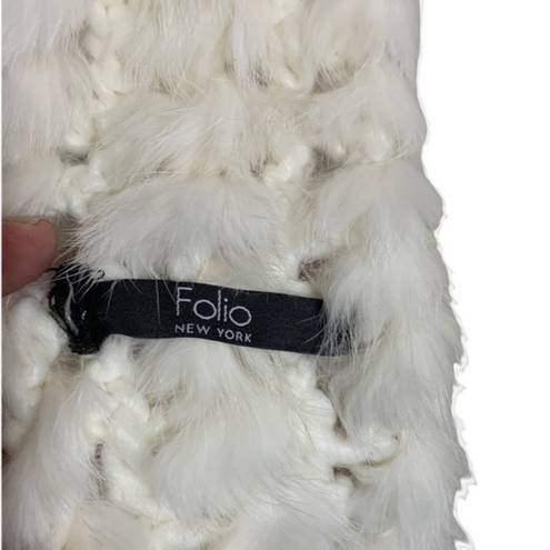 CAbi FOLIO Wrap Scarf Rabbit Fur and Wool Open Weave