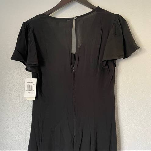 The Row NWT A Black Button Front Midi Dress X-Small