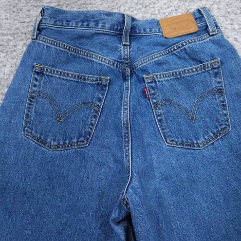 Levi’s Premium High Loose Taper Mom Jeans 28 x 31 Medium Wash Blue High Rise