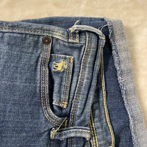 Bermuda Abercrombie Denim Cuffed  Medium Wash Shorts 16